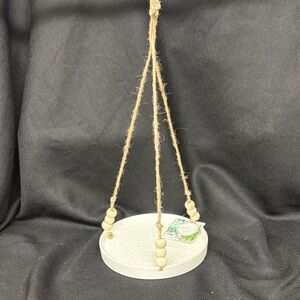 NWT Hanging White Ceramic Plant holder